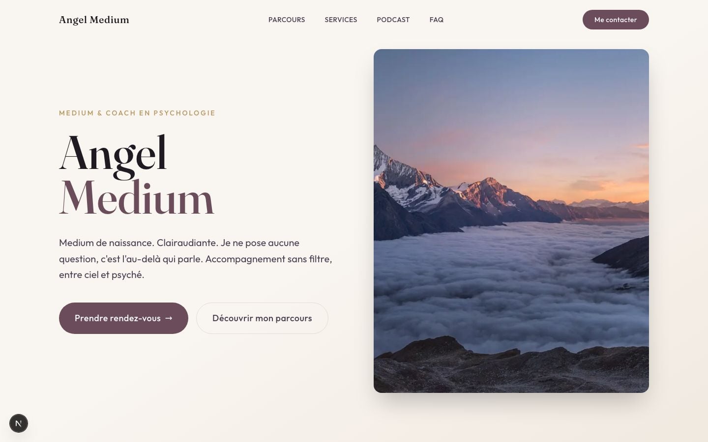 Site web de Sandrine Pereira