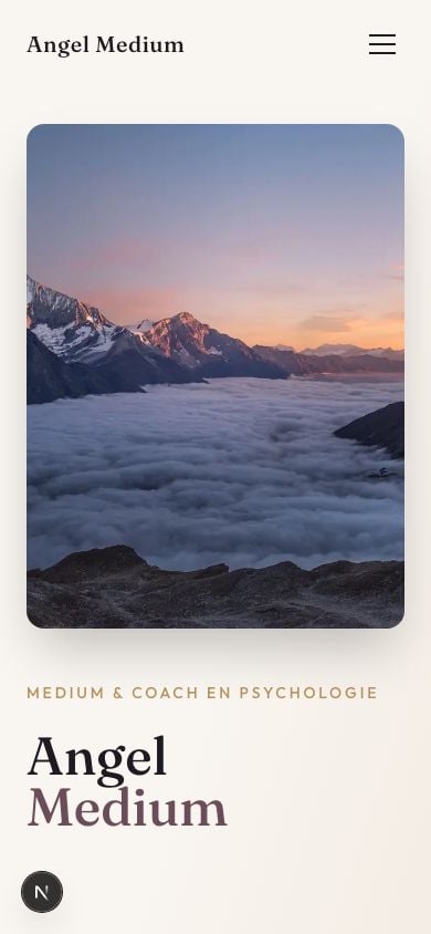 Site web de Sandrine Pereira (mobile)